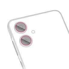 【PM-G253FLLFG】Galaxy A25 5G カメラレンズフィルム 高透明 指紋防止