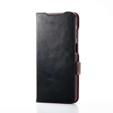 【PM-G253PLFYBK】Galaxy A25 5G ソフトレザーケース 磁石付 耐衝撃 ステッチ