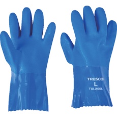 【TGL255L】TRUSCO 耐油ビニール手袋1.2mm厚 Lサイズ 1双入