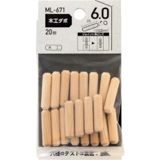 【ML671】WAKI 木工ダボ 6×25mm