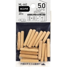 【ML662】WAKI 木工ダボ 5×30mm