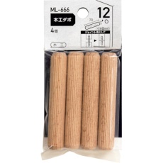 【ML666】WAKI 木工ダボ 12×70mm