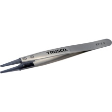 【EP-2.3】TRUSCO ESDチップピンセット 先平型 先端幅2.3mm