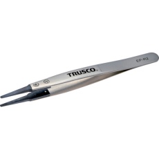 【EP-R2】TRUSCO ESDチップピンセット 先丸型 先端幅2mm