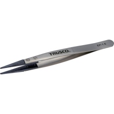 【EP-1.5】TRUSCO ESDチップピンセット 先平型 先端幅1.5mm