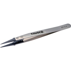 【EP-0.4】TRUSCO ESDチップピンセット 先細型 先端幅0.4mm