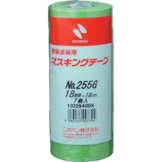 【255GH-18】ニチバン 建築塗装用マスキングテープ 255G-18 18mmX18m (7巻入り/PK)