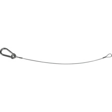【SCWSF250-60】TRUSCO オールステンレスワイヤカットロープ両端ワッパ+片側スナップフック付 2.5Φ×600mm