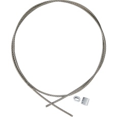 【SRCWS3.0X3M】TRUSCO ステンレスワイヤカットロープ+スリーブ付 3.0パイΦ×3000mm(アルミスリーブ2個付 )