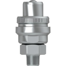 【10-232-6452】CEJN シリーズ232 スクリュータイプニップル 呼径6.3mm NPT1/4オネジ