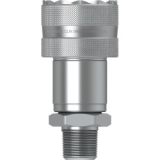 【10-232-1492】CEJN シリーズ232 スクリュータイプカップリング ティースロック付 呼径6.3mm NPT1/4オネジ