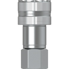 【10-232-1442】CEJN シリーズ232 スクリュータイプカップリング ティースロック付 呼径6.3mm NPT1/4メネジ