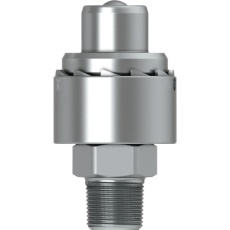【10-232-6492】CEJN シリーズ232 スクリュータイプニップル ティースロック付 呼径6.3mm NPT1/4オネジ