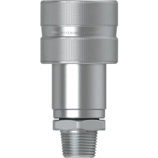 【10-232-1494】CEJN シリーズ232 スクリュータイプカップリング ポペットバルブ付 呼径10mm NPT3/8オネジ