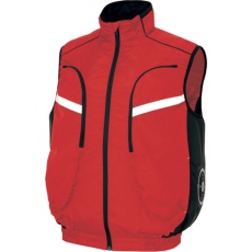 【AZ50195-009-3L】物流作業対応型空調服ベスト(空調服TM) レッド 3L