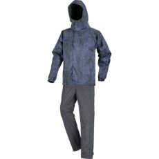 【MAF-L】TRUSCO フードが回る防水防寒ストレッチスーツ(上下セット)L