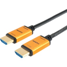 【HH150-536GM】HORIC 光ファイバー HDMIケーブル 15m メッシュケーブル ゴールド