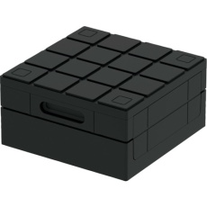 【56123000BK901】サンコー 折りたたみコンテナー 561230 ディスプレイオリコン3030-H15 ブラック