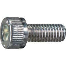 【Y807-0308】TRUSCO 六角穴付ボルト 三価白 全ネジ M3×8 10本入 少量パック /キャップボルト(CAP)