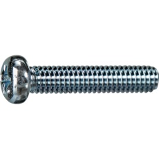【Y822-0350】TRUSCO ナベ頭小ねじ ユニクロ 全ネジ M3×50 10本入 少量パック