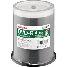 【RO-DR47D-105PWZ】BUFFALO 光学メディア DVD-R PCデータ用 4.7GB 法人チャネル向け 100枚+5枚