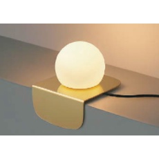 【AT51302】コイズミ 住宅・店舗用照明 非調光 電球色 LED一体型 シリコンセード テーブルスタンド 金色 60W相当