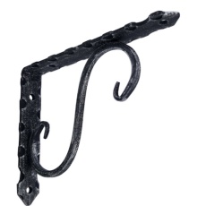 【KJ-B115】K.G.Y 鍛冶屋の棚受115×150 黒