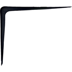 【LL-BB250】K.G.Y L型棚受 250×300 黒