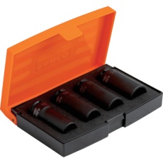【K7806M/S4】BAHCO 1/2” ディープインパクトソケットセット4PCS(17/19/22/24mm)