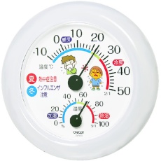 【TR-103W】CRECER インフルエンザ・熱中症対策 温湿度計