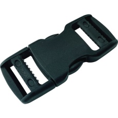 【JYA-325】平ベルト金具 サイドリリースバックル アジャスト型 25mm幅用 (1個入り)