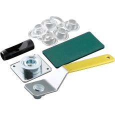 【51552】ファミリーツール プラスチック製 両面ハトメパンチセット 12mm