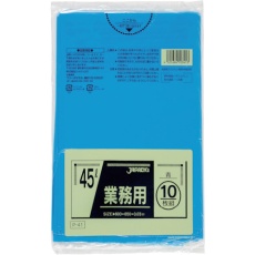 【P-41】業務用ポリ袋 45L 青 10枚 厚み0.030mm