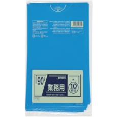 【P-91】業務用ポリ袋 90L 青 10枚 厚み0.045mm