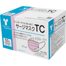 【76110】竹虎 サージマスクTC ピンク 50枚入