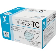 【76115】竹虎 サージマスクTC ブルー 50枚入