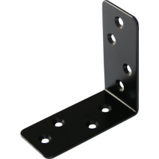 【24S-377BK】TRUSCO 2x4サポート 黒粉体塗装 L字金具