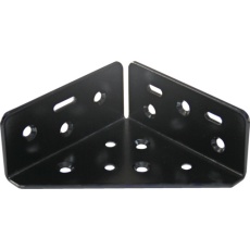 【24S-388BK】TRUSCO 2x4サポート 黒粉体塗装 コーナー金具