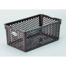 【4973230432674】SANKO pla 432674 フランクバスケット深型NO.1 ブラウン 135×285×118mm