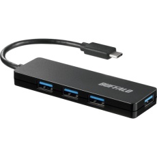 【BSH4U120C1BK】BUFFALO USB3.1(Gen1) Type-C 4ポート バスパワーハブ ブラック
