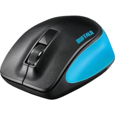 【BSMBW300MBL】BUFFALO 無線 BlueLED 3ボタン プレミアムフィットマウス ブルー