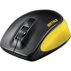 【BSMBW300MYE】BUFFALO 無線 BlueLED 3ボタン プレミアムフィットマウス イエロー