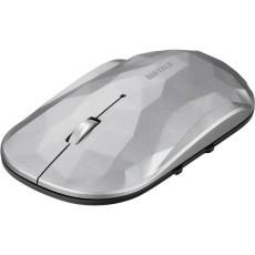 【BSMBW530GSV】BUFFALO 薄型 5ボタン 無線 BlueLEDマウス ジオメトリー シルバー