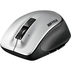 【BSMLW500MSV】BUFFALO 無線 レーザー プレミアムフィットマウス Mサイズ シルバー