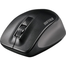 【BSMBW300MBK】BUFFALO 無線 BlueLED 3ボタン プレミアムフィットマウス ブラック