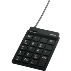 【BSTK11BK】BUFFALO スリムテンキーボード Tabキー付き ブラック