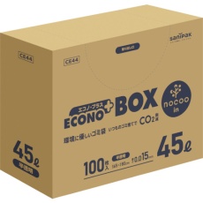 【CE44】サニパック エコノプラスBOXノクー45L100枚0.015mm