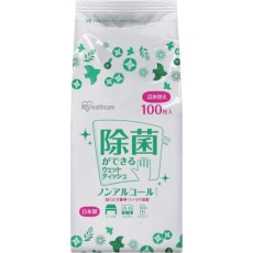 【WTT-100N】IRIS 288654 除菌ができるウエットティッシュ 詰め替え用 ノンアルコールタイプ 100枚
