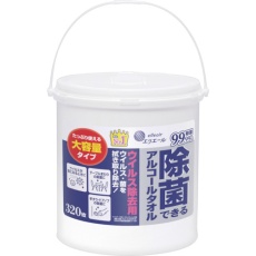 【833132】エリエール ウェットティッシュ 除菌できるアルコールタオル ウイルス除去用 大容量 本体 320枚
