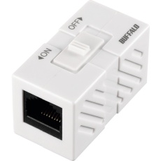 【BLARJ45TSWH】BUFFALO RJ45スイッチ付き中継コネクター